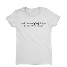 Load image into Gallery viewer, CURLY EDGES - Women&#39;s Short Sleeve T-Shirt - The Iced Tee 
