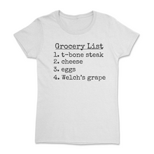 Load image into Gallery viewer, GROCERY LIST - Women&#39;s Short Sleeve T-Shirt - The Iced Tee 
